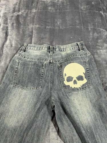 Route 66 Denim Jeans Youth 14 Blue Straight Leg Classic Skull Pocket Med Wash - Picture 11 of 12