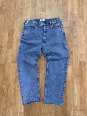 Abercrombie & Fitch Women's Blue Jeans Straight High Rise