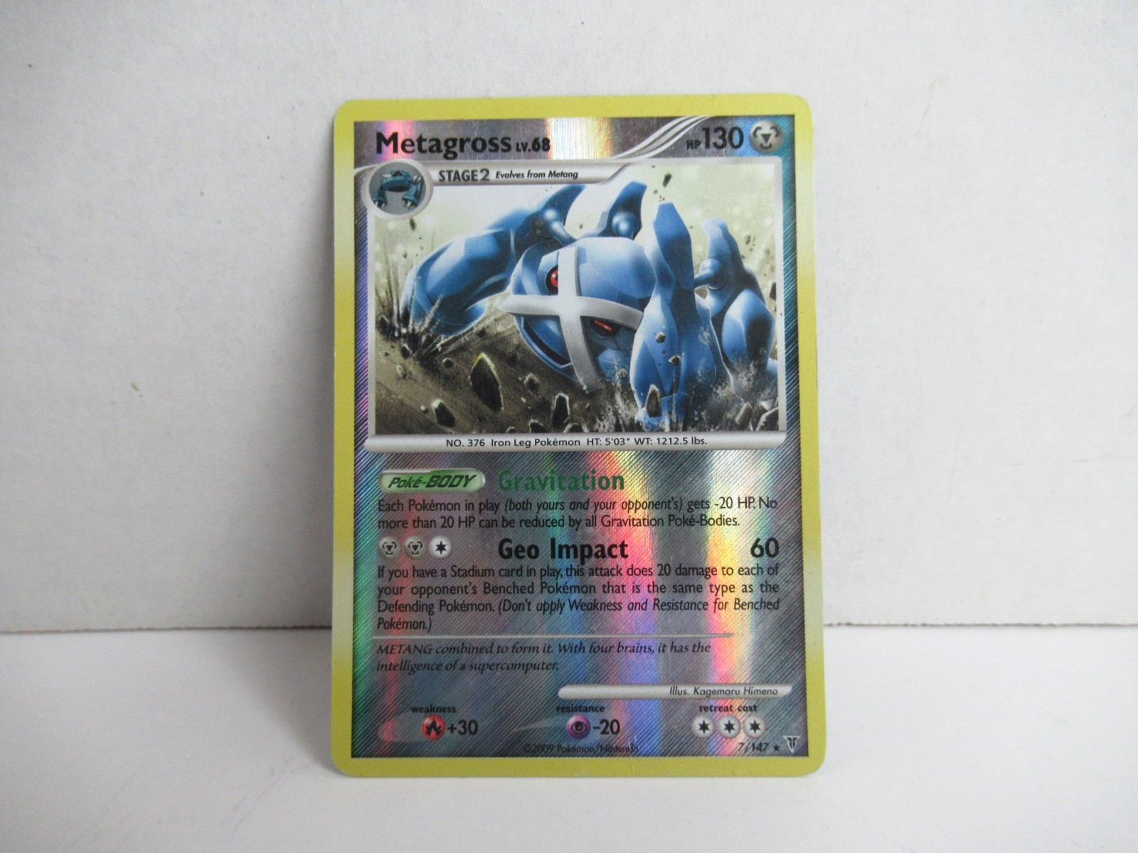 Pokemon Supreme Victors Metagross 7/147 - REVERSE HOLO Card - LP