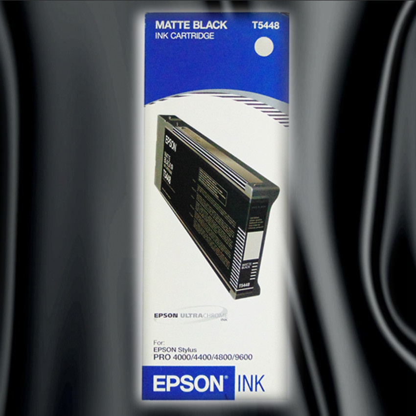 Encre Epson T5448 Noir Mat d'origine pour des tirages d'art Pro 4880 d'une densité absolue