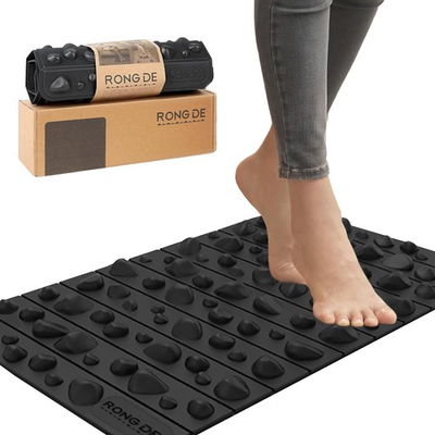 #ad Portable Feet Acupressure Mat Foldable Foot Massager Mat Pressure Point Mas... $28.22