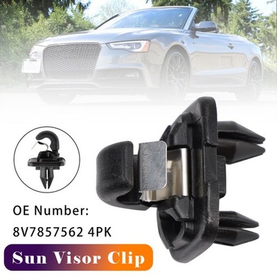 Sun Visor Clip 8V7857562 4PK Für Audi A3 A5 Cabriolet TT Roadster 2017-2019