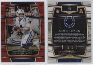 2021 Panini Select Concourse Red Prizm /99 Sam Ehlinger #98 Rookie RC