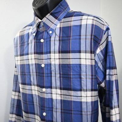 Brooks Brothers Regent Dress Shirt Plaid Non-Iron Long Sleeve Button Up Mens XL
