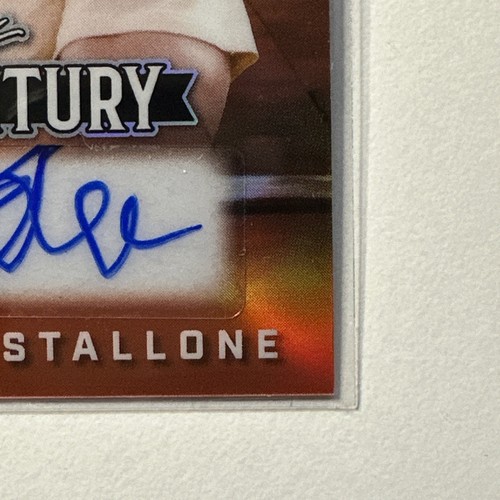 2025 Leaf Metal Pop Century SNL Host Sylvester Stallone Auto Orange Prism 1/1 🔥 - Picture 6 of 7
