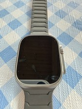 Apple Watch Ultra 49 mm Titan Silber, Trail Loop Gelb/Beige M/L, 32 GB