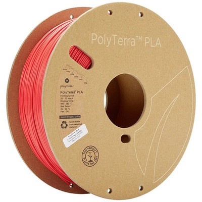 Polymaker Filament Drucker 1,75mm 3D Druck PolyTerra PLA rot Biokunststoff 1000g