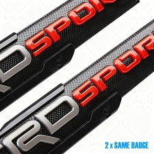 2pcs 3d Raised Car Door Fender Side Emblem Fit For Tacoma Trd Sport Stickers