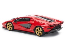 1/64 Lamborghini Countach LPI 800-4 Red with Carbon Accents – Pop Race Diecast