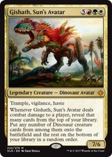 1x Lightly Played, Japanese Gishath, Sun's Avatar - Foil - Ixalan