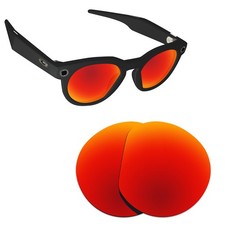 Hawkry Polarized Replacement Lenses for-Oakley Meta HSTN OW8002 51mm Fire Red