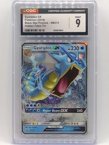 Pokemon 2019 Hidden Fates Gyarados GX Black Star Promo SM212 CGC 9 Mint