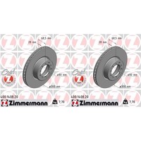 2X Zimmermann Bremsscheiben 300Mm InnenbelÜFtet Vorne Passend FüR Mercedes S-KLA