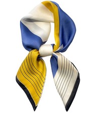 27.5 Inch Mulberry Silk Feeling Head Scarf Women's Fashion Square Neck Satin