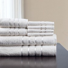 8-Piece 100 Cotton Plush Bath Towel Set
