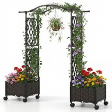 147 cm Tall Raised Garden bed on Lockable Wheels
