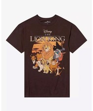Disney The Lion King Vintage-Style Character Portrait Brown T-Shirt