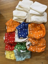 Reusable Cloth Diapers with Inserts and Liners