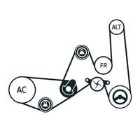SKF Keilrippenriemensatz Vkma 31051