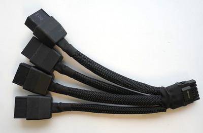 Nvidia 12+4 Pin auf 3 x 8 Pin PCIe Netzteil Kabel für 30/40 Series RTX GPUs