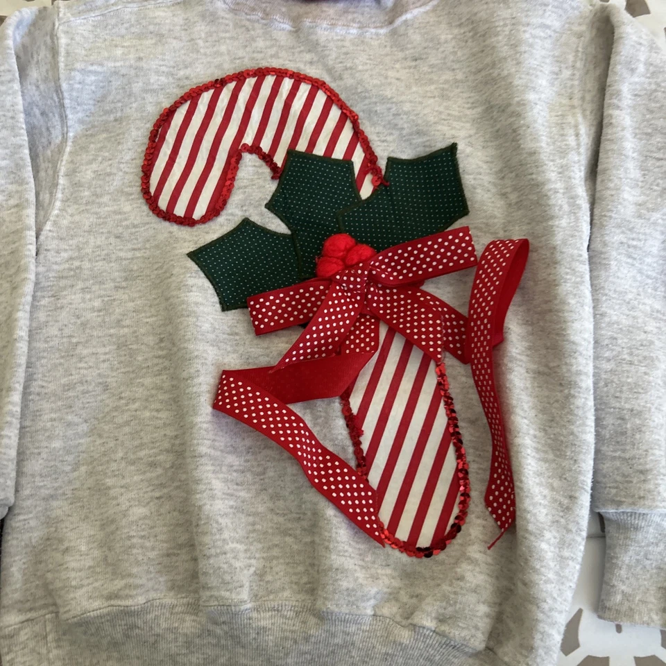 Sudadera De Colección Sunbelt Navidad Imitación Cuello Alto Talla 10 Juvenil Hecha en EE. UU. Foto 2 de 4