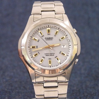 Retro Casio Lineage LIW-101 Solaruhr Wave Ceptor Radio Japan JDM Gold Stahl
