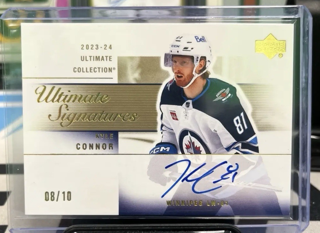 Ultimate Collection 2023-24 Ultimate Signatures Kyle Connor KC-A Auto /10 Jets