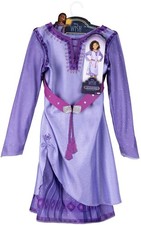 Disney's Wish Asha Dress Authentic Movie Halloween Costume Kids 4-6X  New 