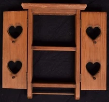 Wall Cabinet Heart Shaped Doors Wall Shelf Nick Nacks