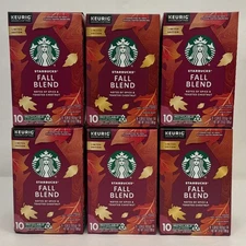 Starbucks Fall Blend Coffee K Cup Pods Limited Edition 60 Pods BB05/29/26