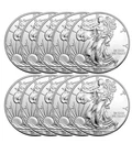 1 oz American Silver Eagle Coin (Random Year - Lot of 10)
