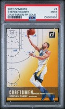 2022 PANINI DONRUSS CRAFTSMEN PP GOLD #4 STEPHEN CURRY 5/10 PSA 9