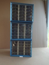 VTG 3 X 15 Drawer Akro Mils USA Metal Part Storage Cabinet Organizer Nice! (Read