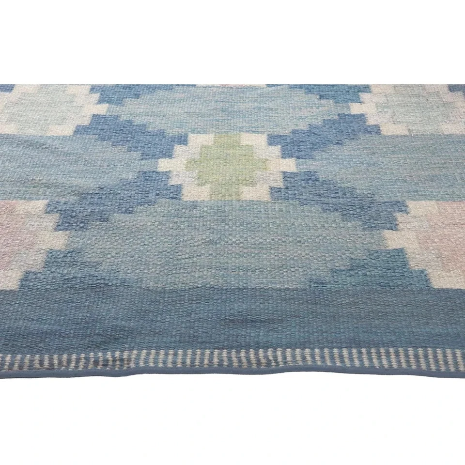 Alfombra suave sueca escandinava vintage alfombra Kilim floral dormitorio 8x10 sala de estar Foto 2 de 4