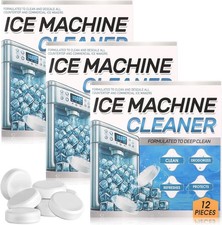 3 Pack 36 Pcs Ice Machine Cleaner Tablets Descaler, Clean Tablets for Ice Makers