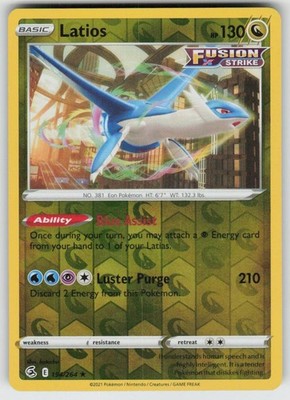 PO-04 Reverse Holo Latios 194/264 Rare Fusion Strike Near Mint