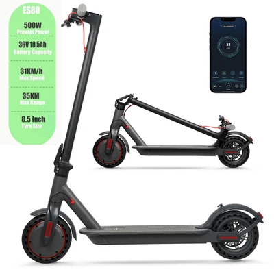 E-Scooter Elektro Roller 500W 31 km/h 35 km Reichweite Akku Klappbar stark - Bild 1 von 3