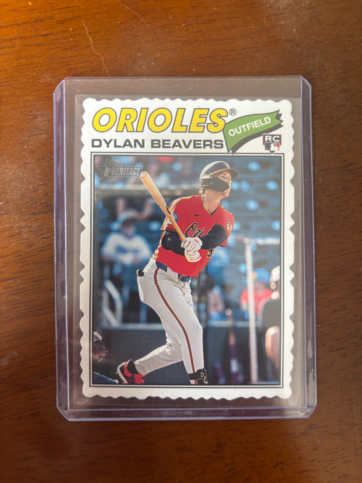 2026 Topps Heritage Deckle Edge Dylan Beavers Orioles RC #48