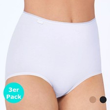 Sloggi 24/7 Cotton Maxi Slip 3er Pack - Baumwolle - Weiss / Schwarz / Brush