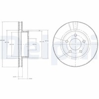 2X Delphi Bremsscheibe BG3546 USA FüR Explorer Ford U2 UN46 4WD