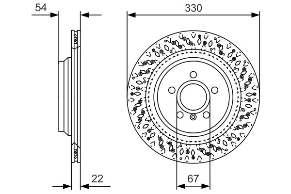 2X Bosch 0 986 479 D11 Bremsscheibe FüR Mercedes-Benz-image