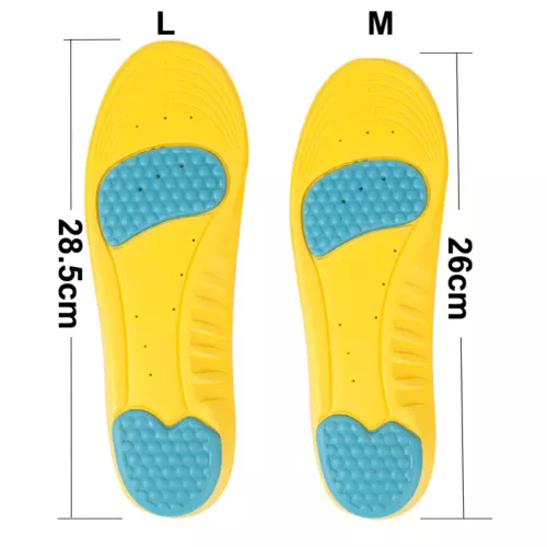 1 par de plantillas de zapatos amortiguador de espuma viscoelástica y absorción de impactos alivian el dolor de pies - Imagen 12 de 22