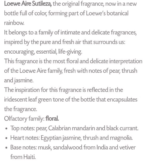 Loewe Aire Sutileza Eau de Toilette 50ml 1.7 fl Oz Discontinued