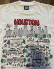 Vtg 80s Houston Souvenir Single Stitch Art Shirt Barb McLain 1988 Screen Stars M