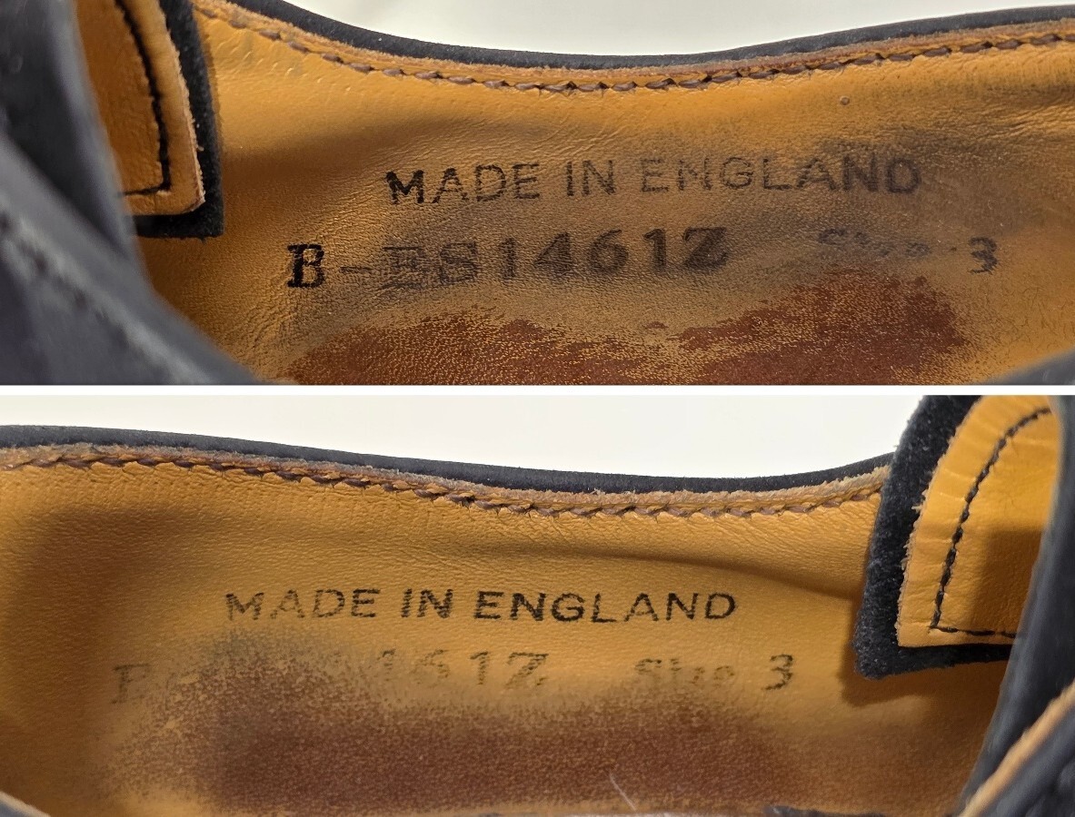 SAOLA Scarpe Oxford Dr Martens 1461 vintage stringate in pelle nere unisex UK 3 US 5 Inghilterra