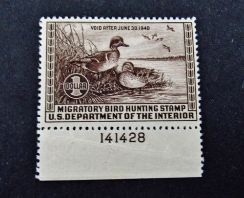 nystamps US Duck Stamp # RW6 Mint OG H $110  A19x2122 - Photo 1/2