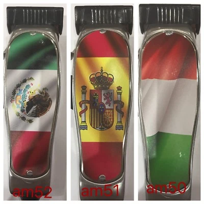 WAHL BARBER SALON DECAL STICKER TO PERSONALISE YOUR ANDIS MASTERS PHATT HAIR CLIPPERS