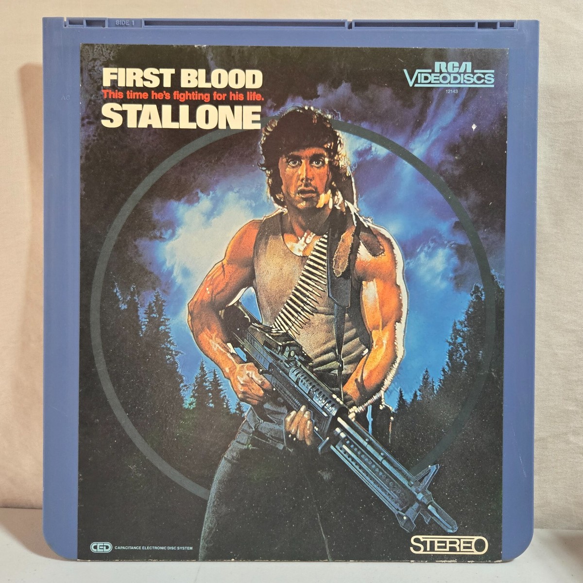 Vintage 1982 First Blood RCA Selectavision CED Video Laser