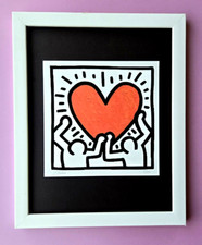 Chiara Bellini + " I LOVE KEITH HARING " Original Hand Signed Print Ltd Ed $ COA