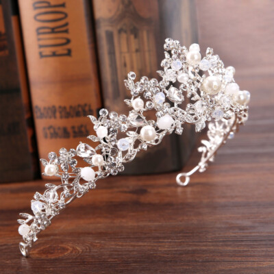 Diademe Princesse Couronne De Princesse En Cristal Pour Filles, Diadèmes Papillon Pour Anniversaire, Modèle De Fête De Performance, Passerelle, Perle Faite à La Main Couronne Princesse Enfant
